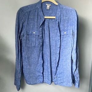L.L. Bean Blue Button Up